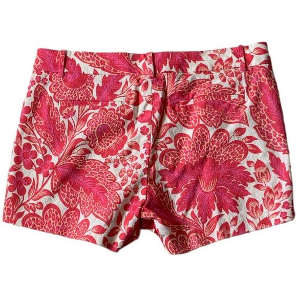 J Crew Shorts Women's Size 6 Multicolor Floral Pattern High-Rise Casual Chino - Picture 4 of 8